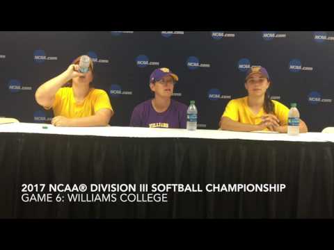 2017 NCAA Division III Softball Championship Game 6 Press Conference - Williams v. St Kate