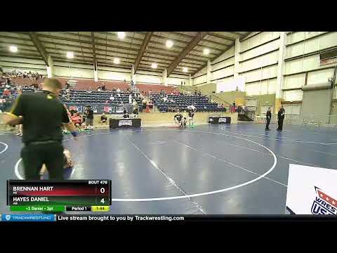 63 Lbs 2nd Place Match - Brennan Hart, MI Vs Hayes Daniel, AR 55fc