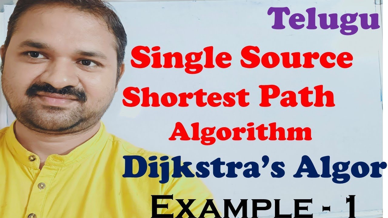 Single Source Shortest Path Algorithm in Telugu || Dijkstra Algorithm || Example 1 ||Greedy Method
