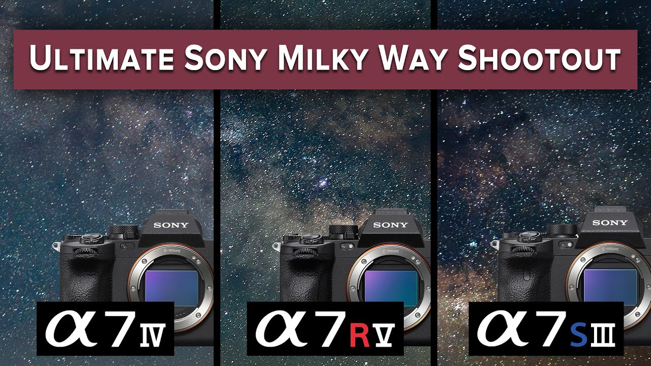 Sony a7R V vs a7S III vs a7 IV - Astrophotography Test and Comparison