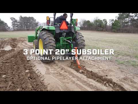 3 Point 20in Subsoiler with Optional Pipelayer Attachment | Titan Attachments