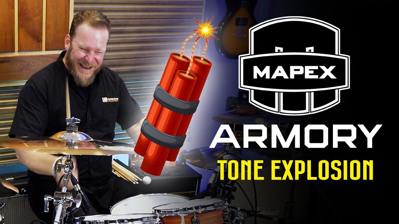 opens link to Tones For Days! 👀 The Mapex Limited Edition Armory 6-Piece Shell Pack 🥁⚡