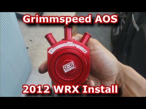 2012 Subaru WRX Hatch: Mod Update 6 Grimmspeed AOS Install