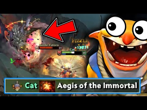 WTF Blast off Delete Roshan | Perfect Timing Aegis Steal by Techies