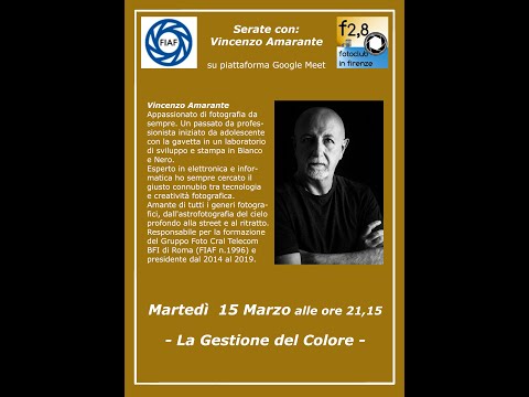 La Gestione del Colore - Docente Vincenzo Amarante