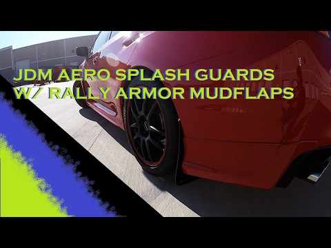 2017 WRX JDM Rear Splash Guards w/ Rally Armor Mudflaps