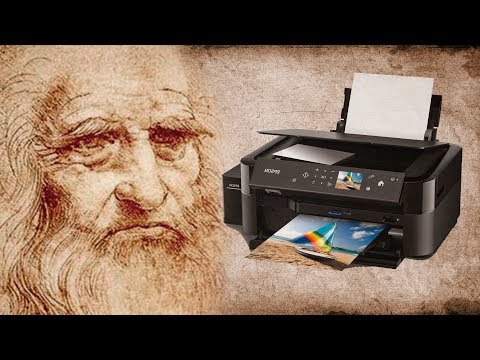 Да Винчи печатал свои картины на принтере! Утерянная технология живописи