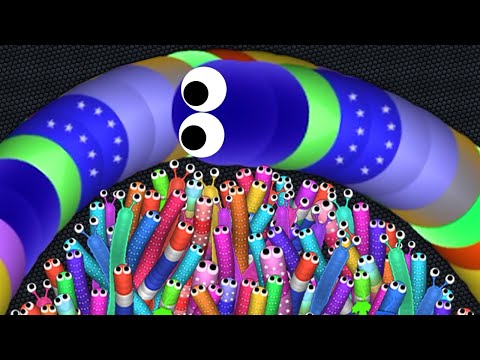 Slither.io A.I. 1 Troll Hacker Snake vs 727272 Snakes Epic Slitherio Gameplay! #311