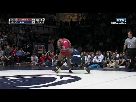 Big Ten Rewind: 2013 Wrestling - 184 LBs -  Ohio State's Kenny Courts vs. Penn State's Ed Ruth