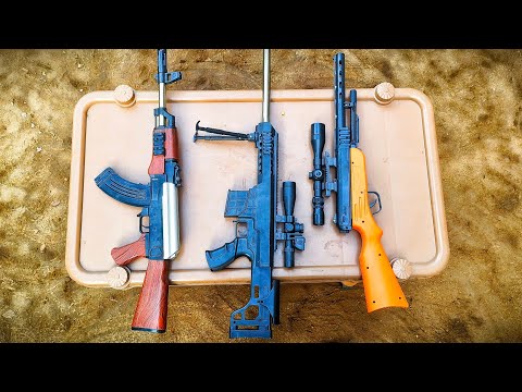 Awn Sniper Gun Ak47 Gun M40 Sniper //Power testing