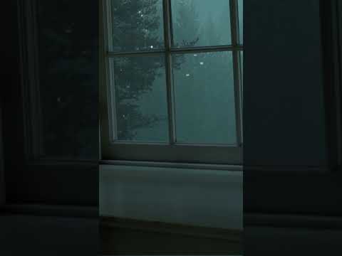 Heavy Rain and Thunder Sounds for sleep, study or relaxation - Rain sounds on a window