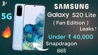 Samsung Galaxy S20 Lite - S20 Fan Edition Leaks | Snapdragon 865 | Samsung Galaxy S20 Series Samsung