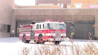 preview picture of video 'Jersey City, NJ Engine 6 responding 4-4-15'