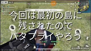 最初の島でバタフライしました