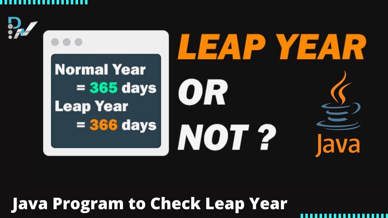 Java Program to Check Leap Year | how to check lean year | JAVA tutorial