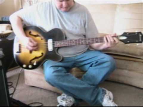 Vintage Harmony H22 electric bass guitar (1960s) -- this is not a reissue! image 5