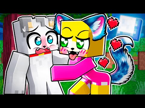 ENAMORÉ a una CHICA LOBO en Minecraft! 🔥😍