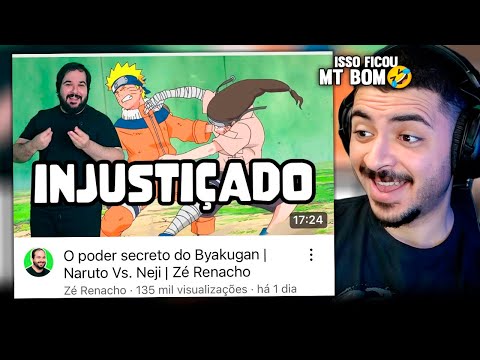 KAMUZ REAGE: O PODER SECRETO DO BYAKUGAN | Naruto Vs. Neji | Zé Renacho