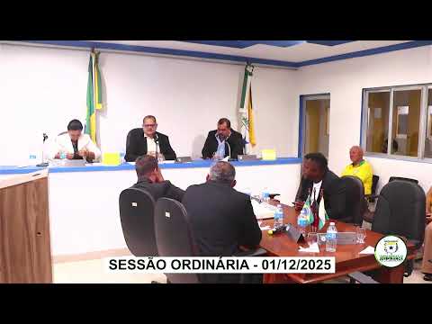 SESSÃO ORDINÁRIA - 01/12/2025 - Câmara Municipal de Juripiranga