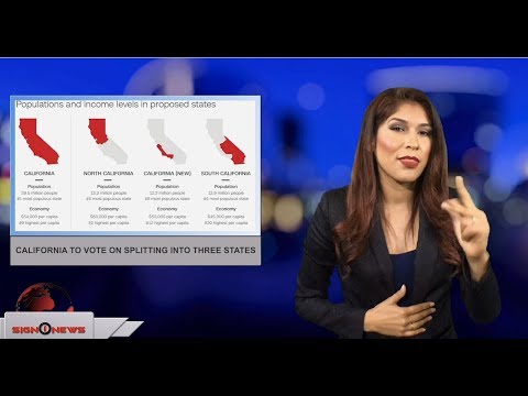 California to vote on splitting into three states (ASL - 6.13.18)