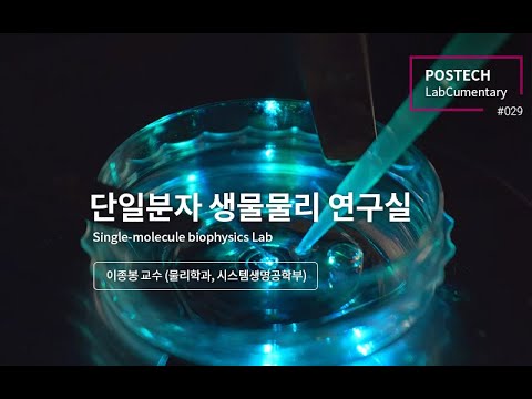 단일분자 생물물리 연구실 (Single-molecule biophysics lab) 유튜브 썸네일 이미지