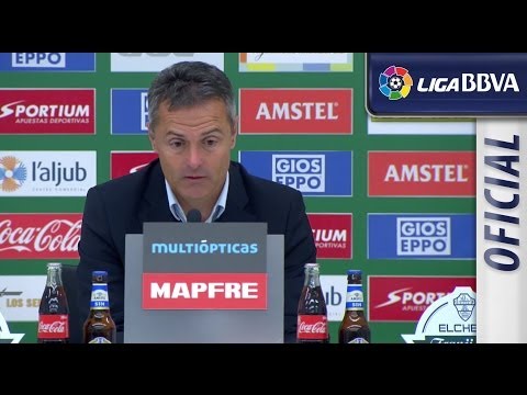 Rueda de Prensa de Escribá tras el Elche CF (1-0) UD Almería - HD