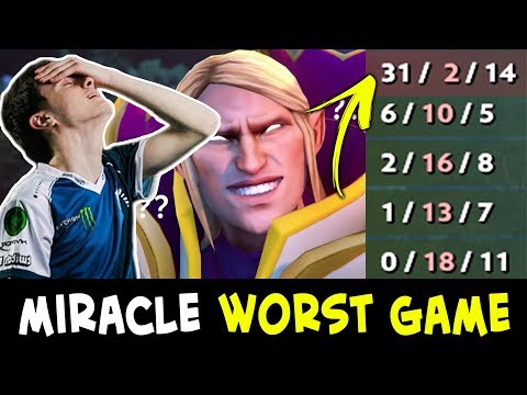 Miracle Invoker worst game — vs Topson Storm Spirit