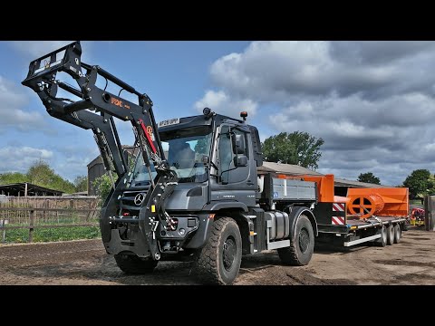 DRIVING THE 1st MERCEDES BENZ UNIMOG U435 UNI-TOUCH TO CEREALS 2025 WITH A CERES BARNSTORMER