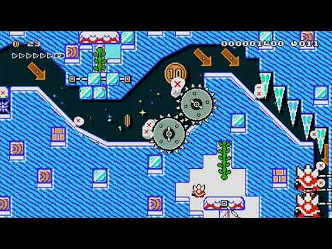 20 Seconds: Snow Slide Summit by ☆Roβert★™ - Super Mario Maker 2 - No Commentary 1bz