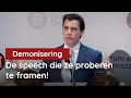 De speech die ze proberen te framen