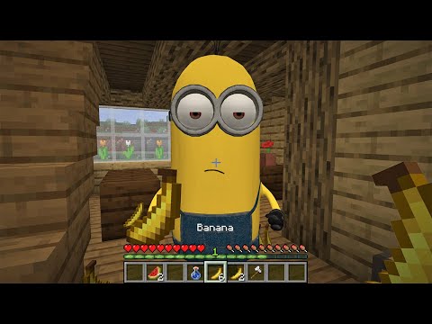 I FOUND realy MINIONS in MINECRAFT - Banana To Be Continued
