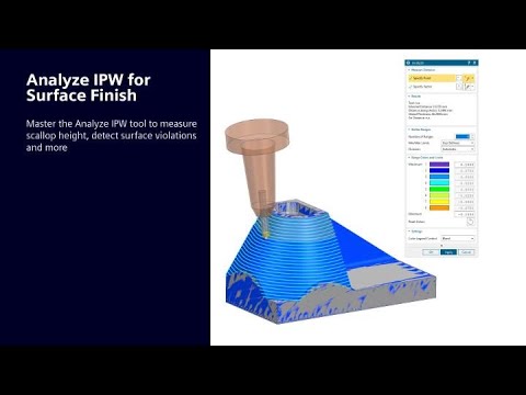 Analyze IPW for Surface Finish in NX CAM