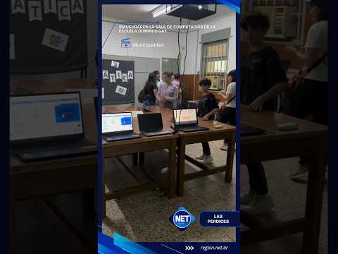 Inauguraron la nueva sala de #computacion de la #escuela Coronel Domingo Gay #LasPerdices