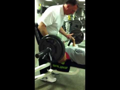 Victoria Lodise, weighing 109lbs benching 170 for the first time. the-meatlocker.com