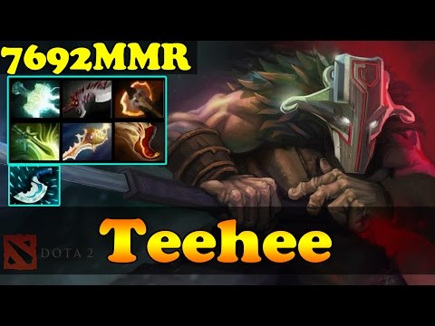 Dota 2 - Teehee 7692 MMR Plays Juggernaut Vol 1 - Ranked Match Gameplay!
