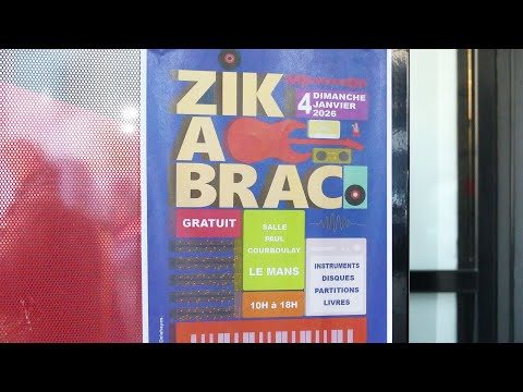 Zik à brac in Le Mans: Instruments, Vinyl Records, CDs and Musical Decorations