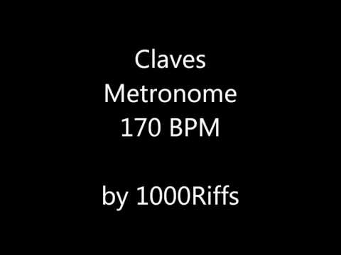 Claves Metronome 170 BPM - Beats Per Minute