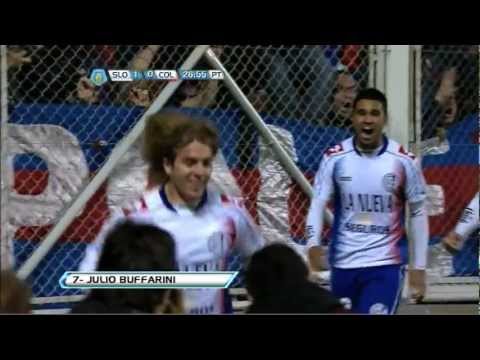Gol de Buffarini. San Lorenzo 1 - Colón 0. Torneo Inicial 2012. Fútbol Para Todos