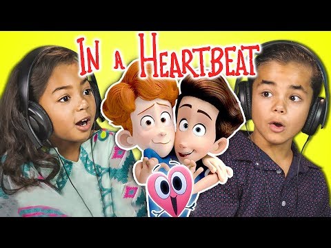 KIDS REACT TO IN A HEARTBEAT (Animated Short Film)