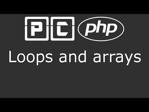 PHP beginners tutorial 28 - loops and arrays