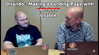 Usable LIVE - Orlando - Making a Landing Page with [Alminni], now Usab
