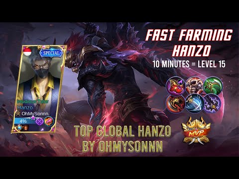 Ultra fast farming Hanzo - Top Global Hanzo by OhMySonnn. - Mobile Legend Bang Bang