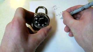 Cracking a combination lock  without picking. SUPER EASY!!!!