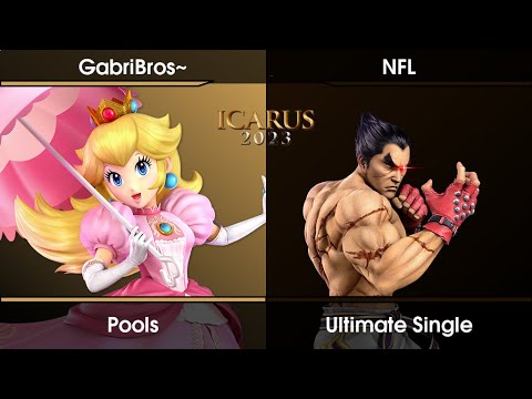 ICARUS 2023 Pools - GabriBros~ (Peach) Vs. NFL (Kazuya) SSBU Ultimate Tournament