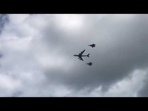 F-22 Raptor Arrival at EAA Airventure Oshkosh 2018