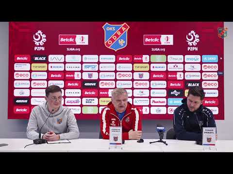 Konferencja prasowa przed meczem z Pogonią Siedlce