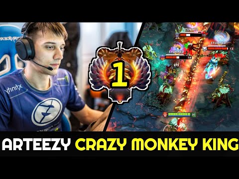 ARTEEZY Top 1 MMR Crazy Monkey King with Abyssal Blade Build 7.26 Dota 2