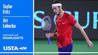 Taylor Fritz vs. Jiri Lehecka Highlights | 2025 Davis Cup