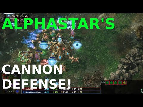 AlphaStar's CANNON DEFENSE!