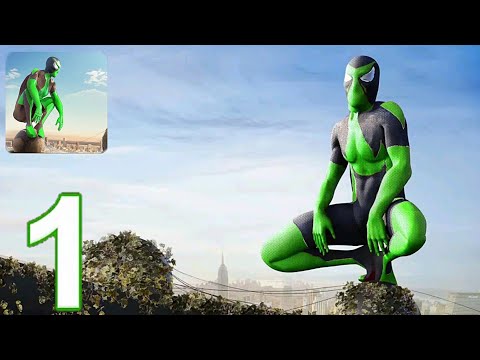 Rope Frog Ninja Hero - Strange Gangster Vegas - Gameplay Walkthrough Part 1 (Android/iOS)
